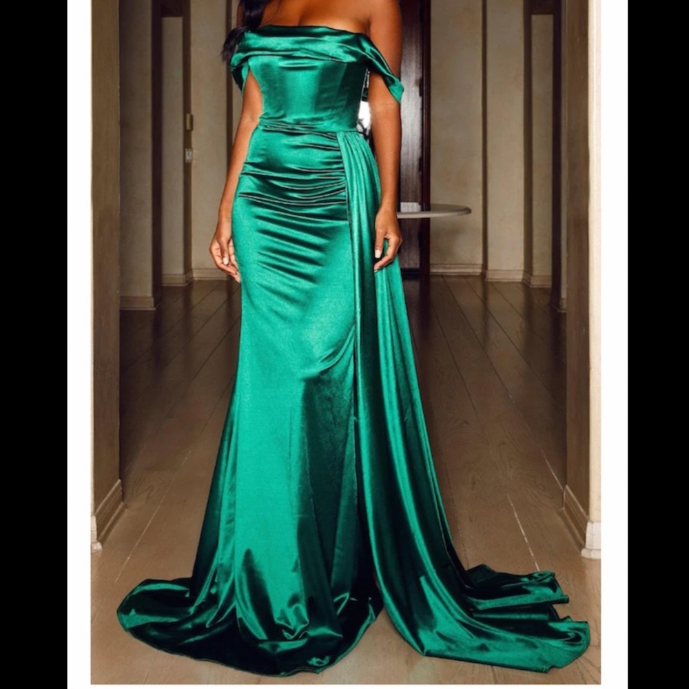 Emerald Green Corset Gown